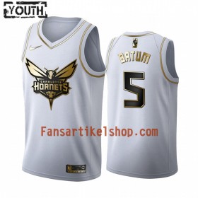 NBA Charlotte Hornets Trikot Nicolas Batum 5 Nike 2019-2020 Weiß Golden Edition Swingman - Kinder